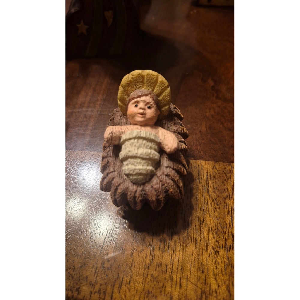 Rustic Nativity Set 9 Piece Folk Art Christmas Nativity Scene Farmhouse Holiday - Picture 13 of 16
